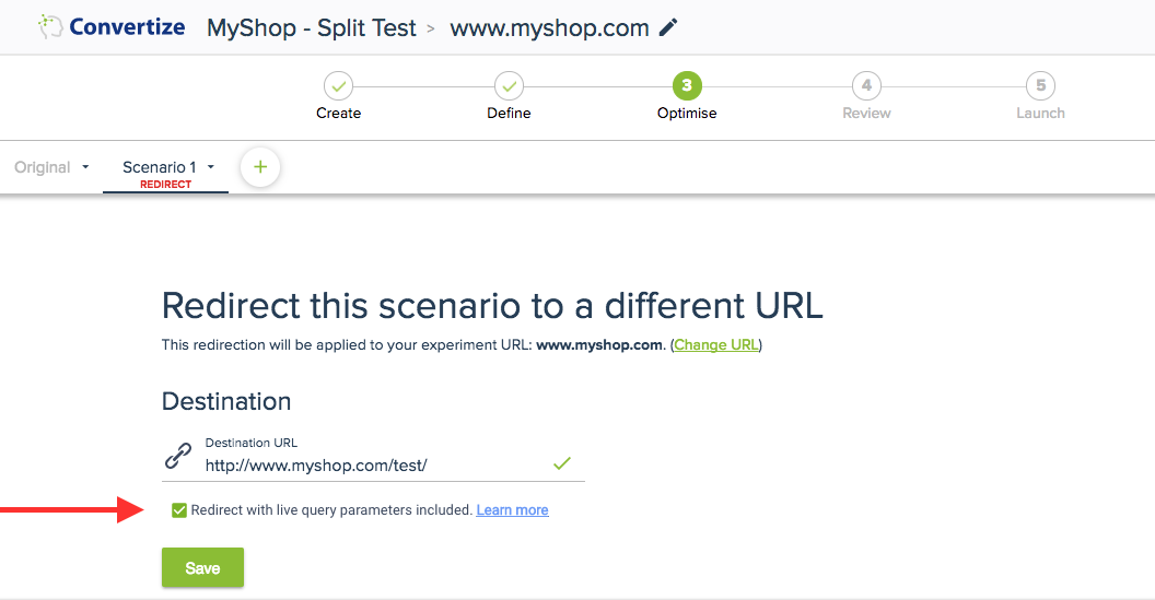 how-to-do-a-split-url-test-with-live-query-parameters-convertize